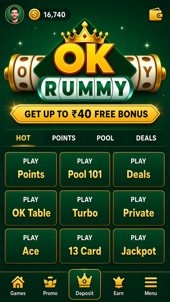OK Rummy app screenshot 2