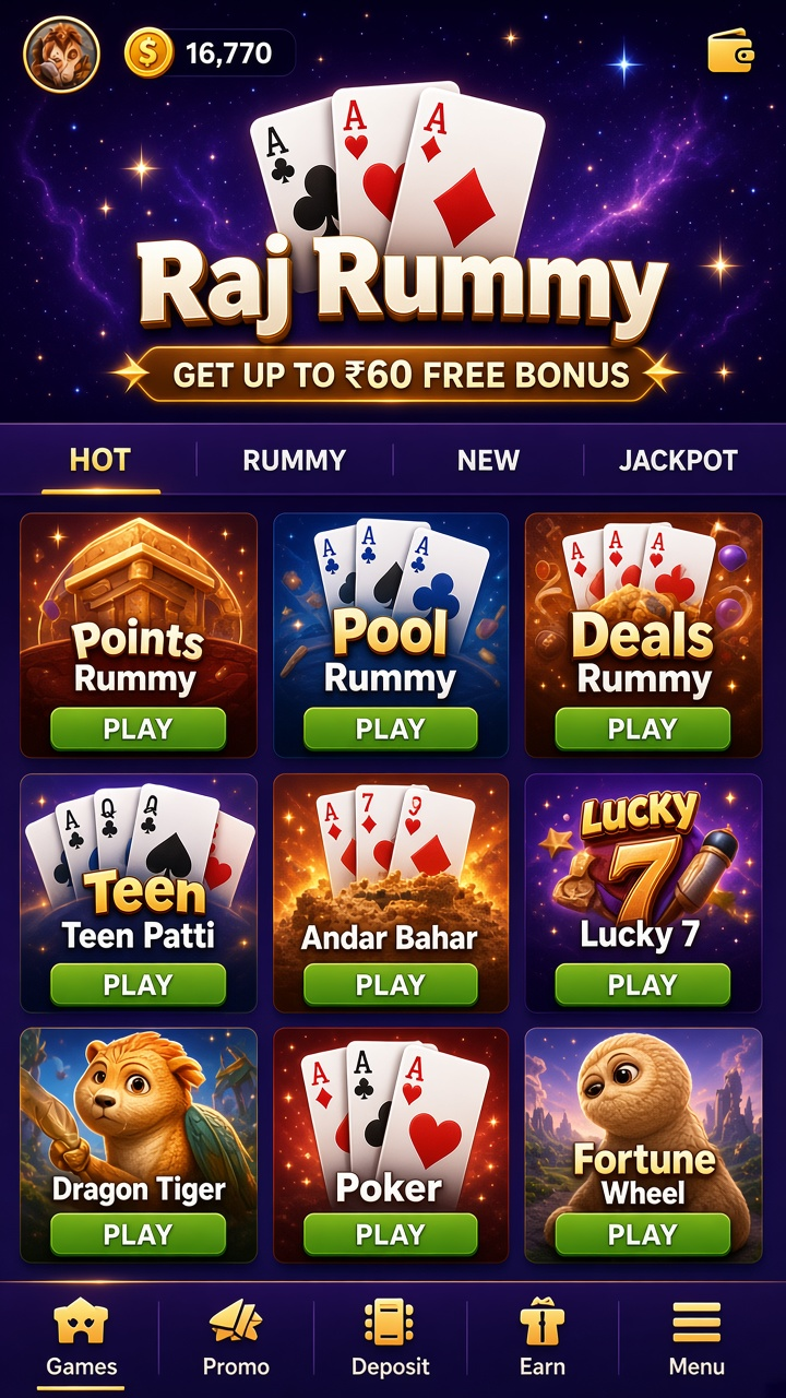 Raj Rummy app screenshot 2